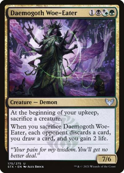 Daemogoth Woe-Eater STX-175 Strixhaven: School of Mages Magic card