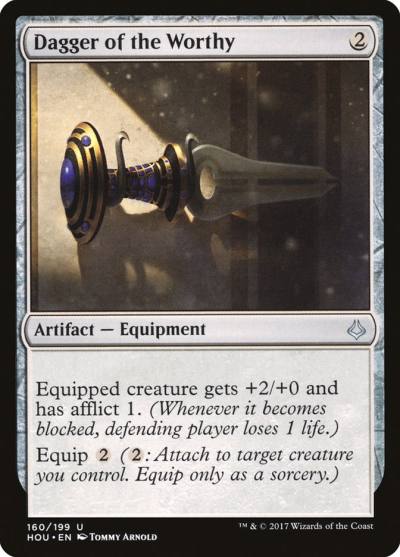 Dagger of the Worthy HOU-160 Hour of Devastation Magic card