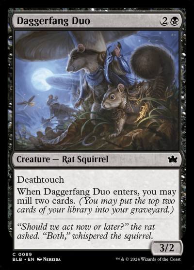 Daggerfang Duo BLB-89 Bloomburrow Magic card