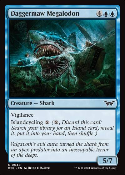 Daggermaw Megalodon 48 Duskmourn: House of Horror Magic card