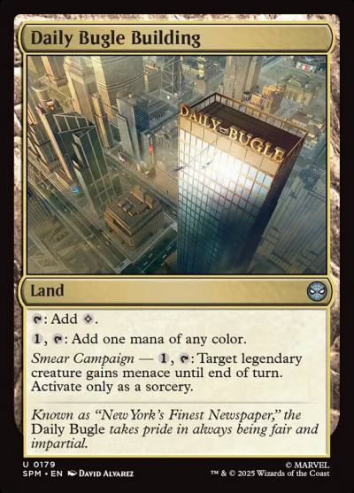 Daily Bugle Building SPM-179 Marvel's Spider-Man Magic card