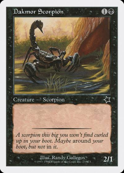 Dakmor Scorpion S99-73 Starter 1999 Magic card