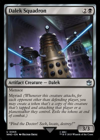 Dalek Squadron WHO-65 Doctor Who Magic card