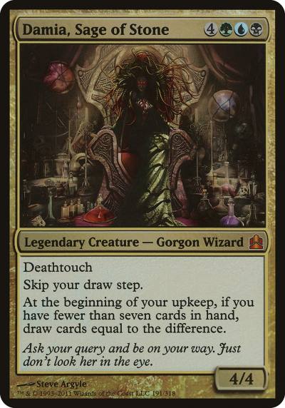 Damia, Sage of Stone OCMD-191 Commander 2011 Oversized Magic card