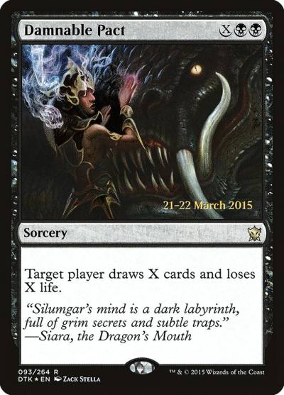 Damnable Pact PDTK-93S Dragons of Tarkir Promos Magic card