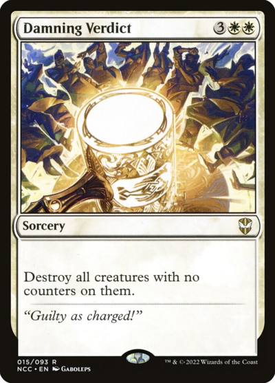 Damning Verdict NCC-15 New Capenna Commander Magic card