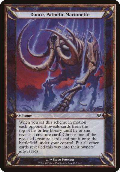 Dance, Pathetic Marionette OARC-6STAR Archenemy Schemes Magic card