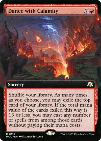 Dance with Calamity MOC-116 March of the Machine Commander Magic card