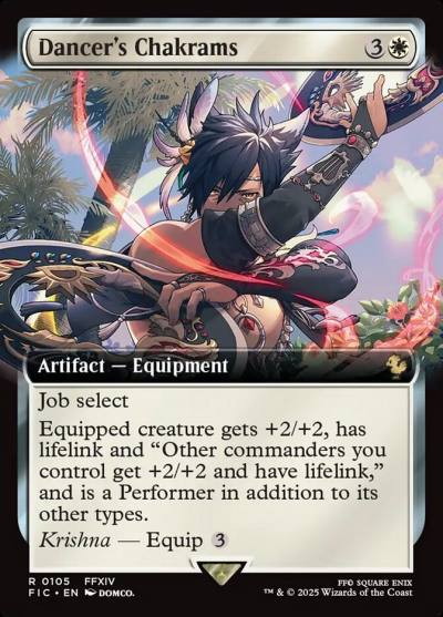 Dancer's Chakrams FIC-105 Final Fantasy Commander Magic card