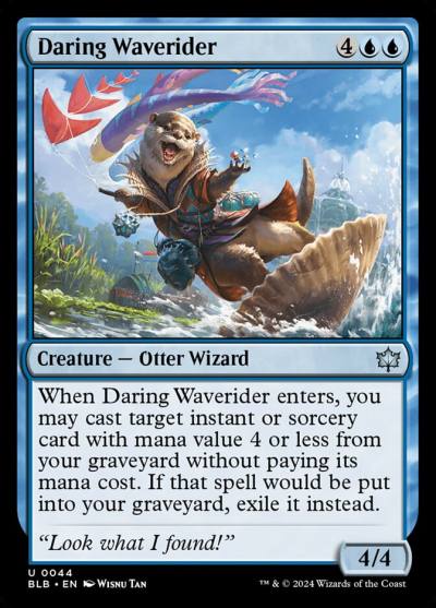 Daring Waverider 44 Bloomburrow Magic card