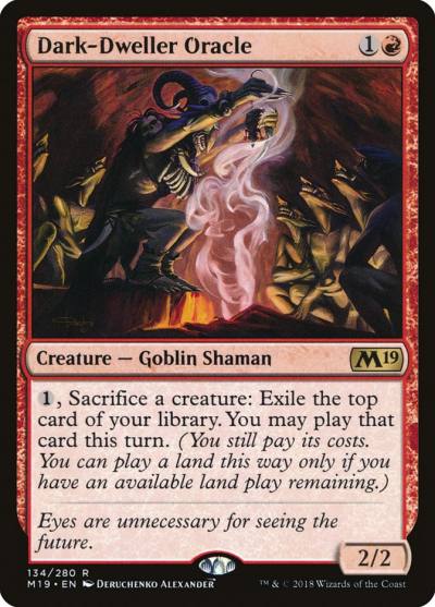 Dark-Dweller Oracle M19-134 Core Set 2019 Magic card