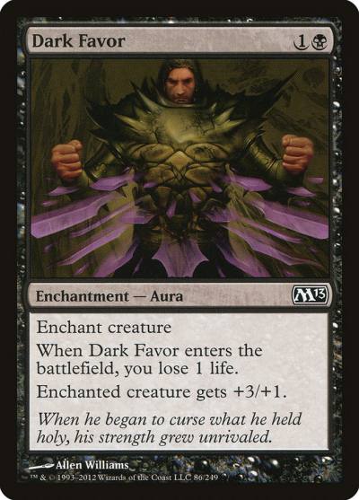 Dark Favor M13-86 Magic 2013 Magic card