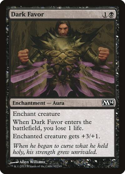 Dark Favor M14-92 Magic 2014 Magic card