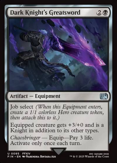 Dark Knight's Greatsword FIN-95 Final Fantasy Magic card