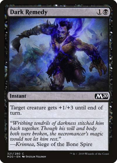 Dark Remedy M20-321 Core Set 2020 Magic card