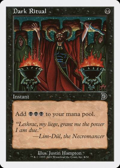 Dark Ritual DKM-4 Deckmasters Magic card