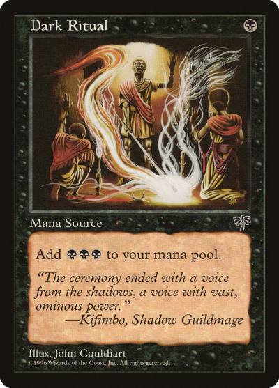 Dark Ritual MIR-116 Mirage Magic card