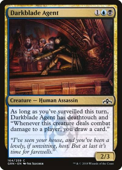 Darkblade Agent 164 Guilds of Ravnica Magic card