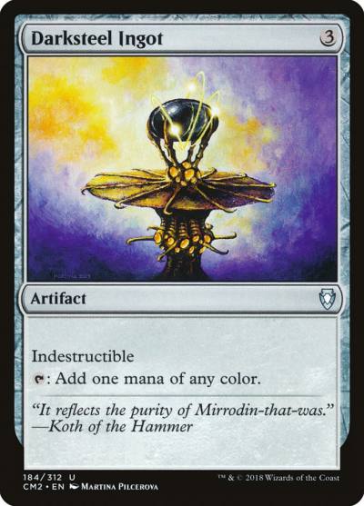 Darksteel Ingot CM2-184 Commander Anthology Volume II Magic card