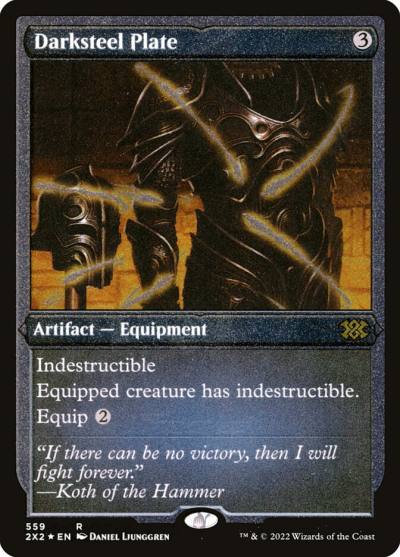 Darksteel Plate 2X2-559 Double Masters 2022 Magic card