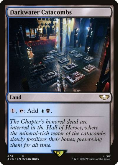 Darkwater Catacombs 40K-274 Warhammer 40,000 Commander Magic card