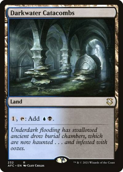 Darkwater Catacombs AFC-232 Forgotten Realms Commander Magic card