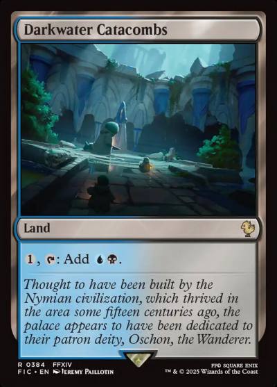 Darkwater Catacombs FIC-384 Final Fantasy Commander Magic card