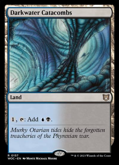 Darkwater Catacombs WOC-157 Wilds of Eldraine Commander Magic card