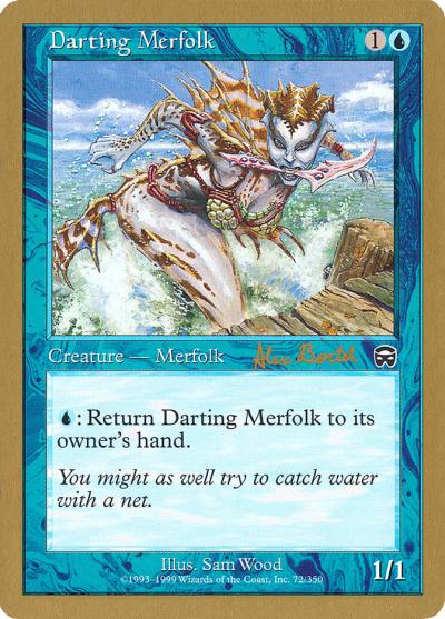 Darting Merfolk WC01-AB72 World Championship Decks 2001 Magic card