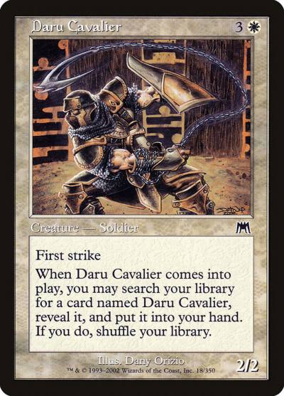 Daru Cavalier 18 Onslaught Magic card