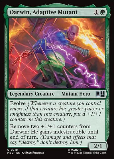 Darwin, Adaptive Mutant 718 Marvel Super Heroes Commander Magic card