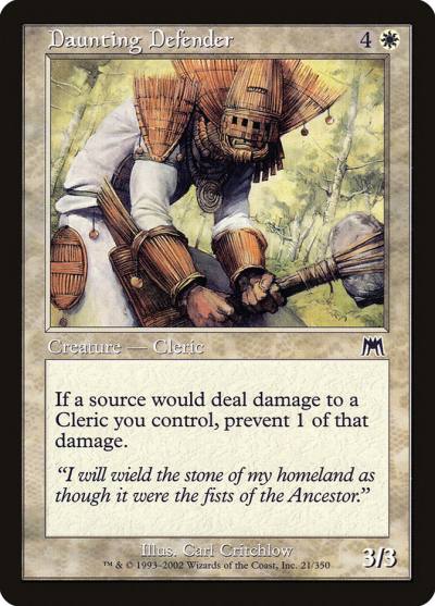 Daunting Defender 21 Onslaught Magic card