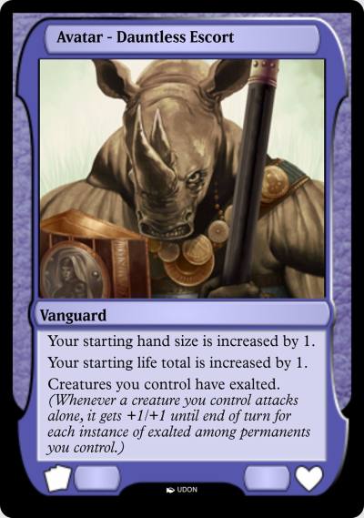 Dauntless Escort Avatar PMOA-94 Magic Online Avatars Magic card