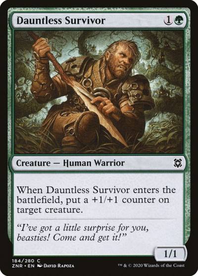 Dauntless Survivor 184 Zendikar Rising Magic card