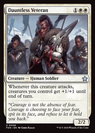 Dauntless Veteran 8 Foundations Magic card