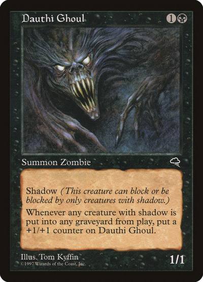 Dauthi Ghoul TMP-121 Tempest Magic card
