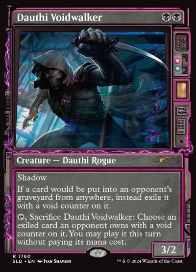 Dauthi Voidwalker SLD-1760 Secret Lair Drop Magic card