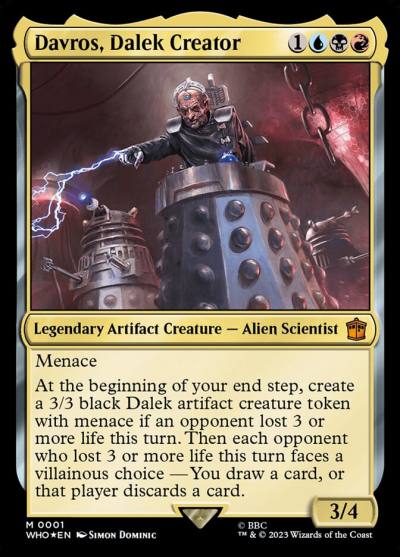 Davros, Dalek Creator WHO-1 Doctor Who Magic card