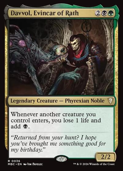 Davvol, Evincar of Rath 36 Mystery Booster Commander Edition Magic card