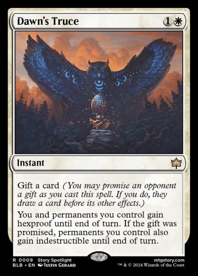 Dawn's Truce BLB-9 Bloomburrow Magic card