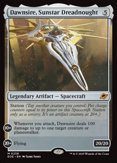Dawnsire, Sunstar Dreadnought EOE-238 Edge of Eternities Magic card