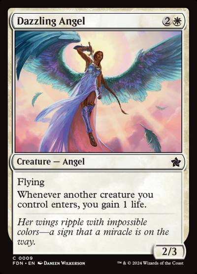 Dazzling Angel FDN-9 Foundations Magic card