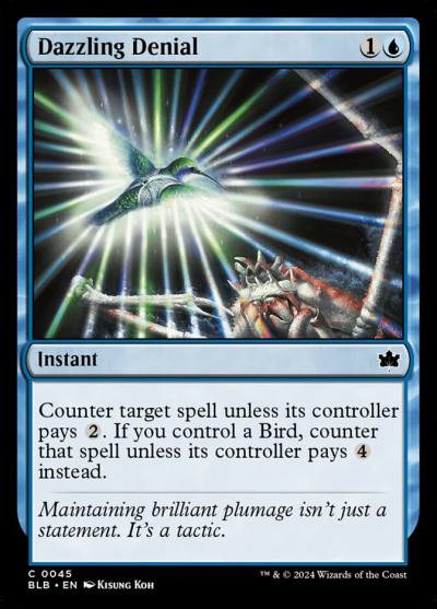Dazzling Denial BLB-45 Bloomburrow Magic card