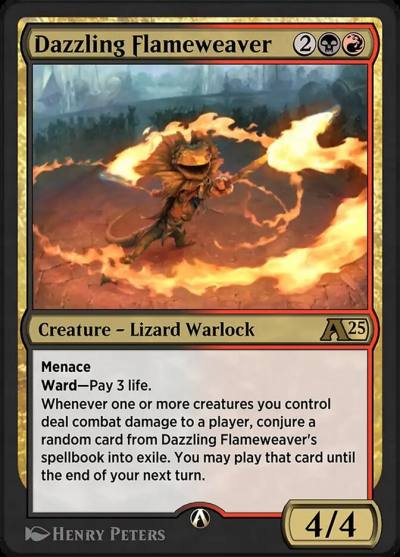 Dazzling Flameweaver YBLB-23 Alchemy: Bloomburrow Magic card
