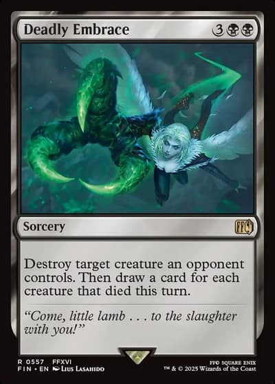 Deadly Embrace FIN-557 Final Fantasy Magic card