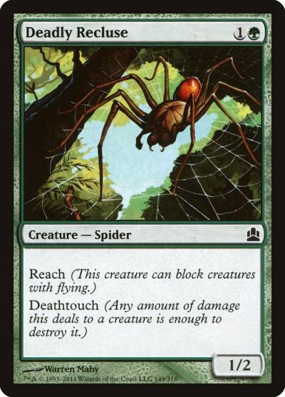 Deadly Recluse CMD-149 Commander 2011 Magic card
