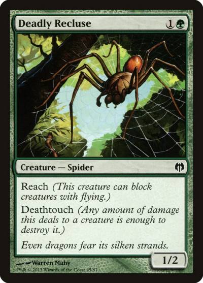 Deadly Recluse DDL-45 Duel Decks: Heroes vs. Monsters Magic card