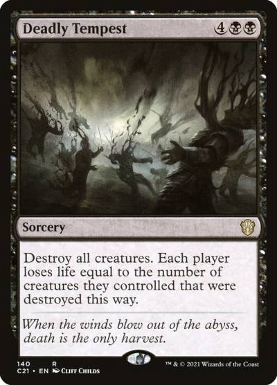 Deadly Tempest C21-140 Commander 2021 Magic card