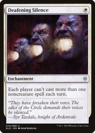 Deafening Silence ELD-10 Throne of Eldraine Magic card