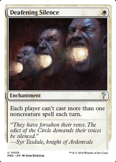 Deafening Silence MB2-9 Mystery Booster 2 Magic card